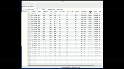 baofeng uv 5r frequency list.